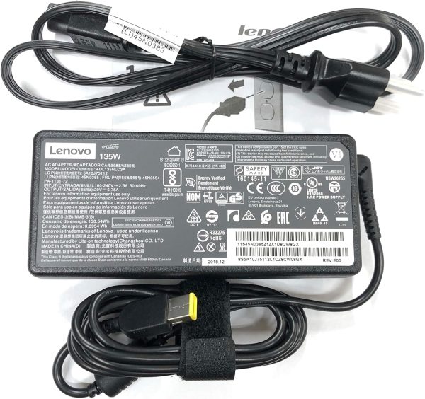 Lenovo Laptop Charger 135W 20V-6.7A Original Used