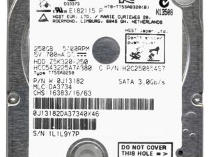 HGST 250GB 2.5 inch Internal Laptop Hard Drive