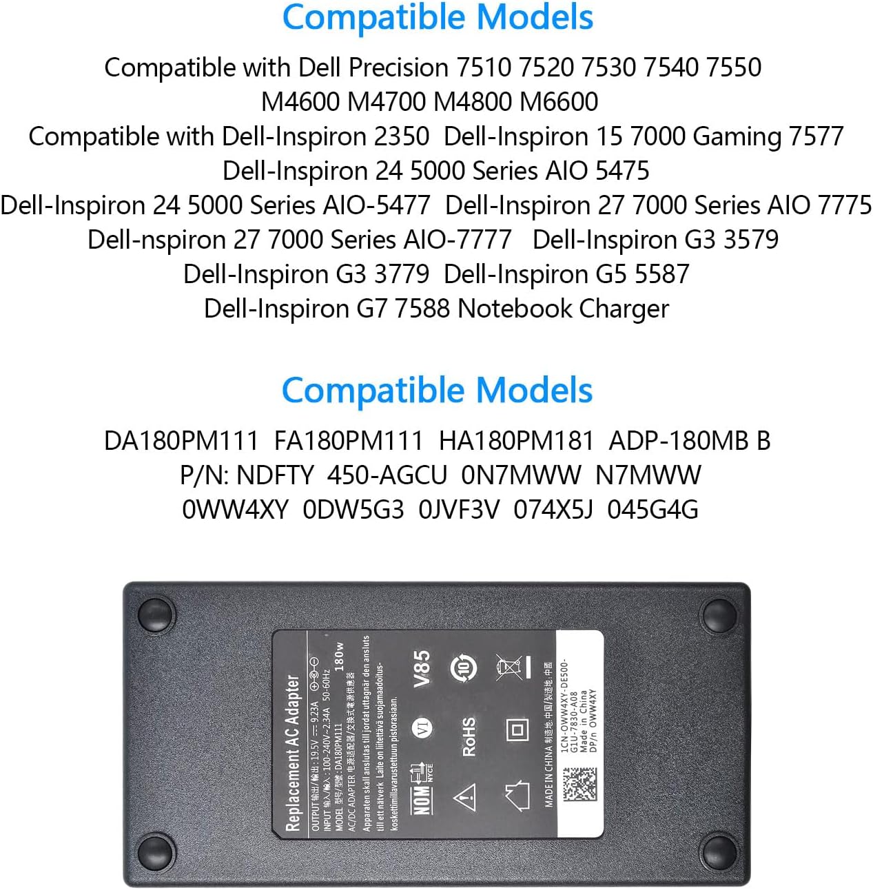 شاحن ديل 180 وات